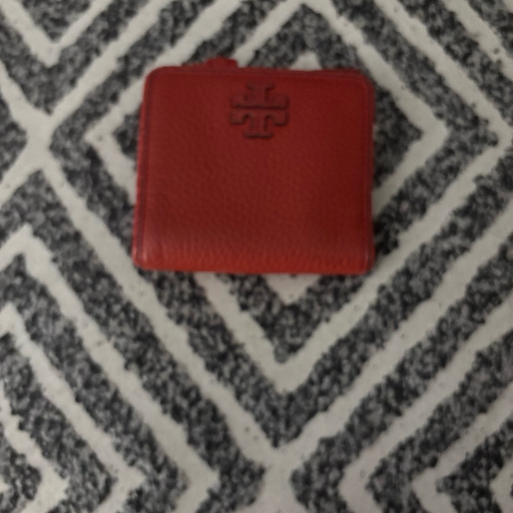 Tory Burch Orange Compact Wallet